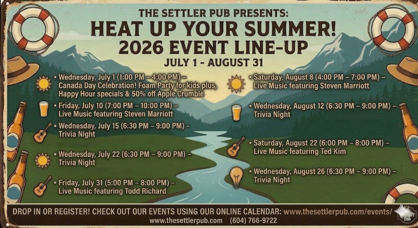 Summer fun events 2026 at Harrison Hot Springs BC